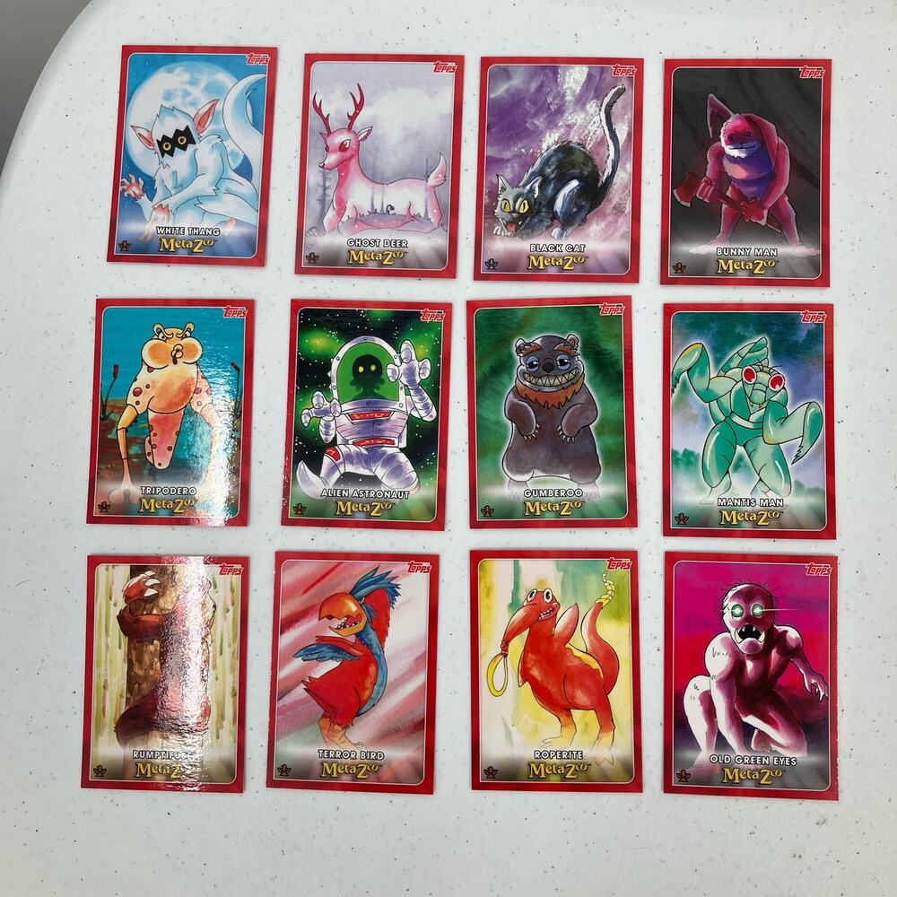 Topps MetaZoo Cryptid Nation Tripodero Roperite Mixed Lot 12 Trading Game Cards